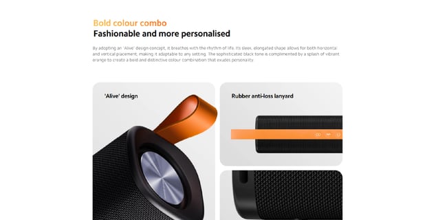 مكبر صوت بلوتوث محمول 30 واط مقاوم للماء أحمر شاومي Xiaomi Sound Outdoor 30W