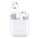 سماعات اذن بيت اي 78 تي دبليو اس باللون الابيض وتحكم باللمس وشحن لاسلكي من لازور Lazor Beat EA78 TWS Earphones Mono Stereo Switch Sound Quality Touch Control BT V5.0 Pop up Notification Wireless Charging White