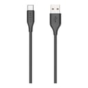 Lazor Flux CT85: USB-A to Type-C Fast Charging Cable, Premium 1 Meter, 3A Fast Sync and Charge Cable - Black