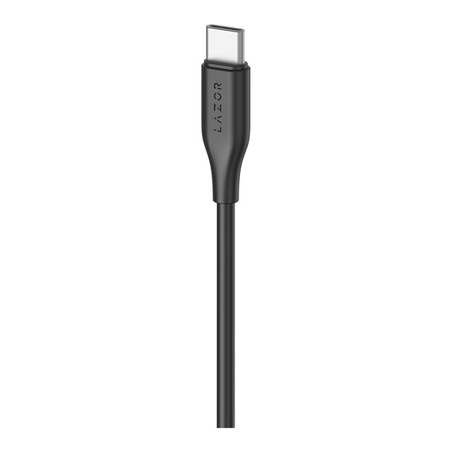 Lazor Flux CT85: USB-A to Type-C Fast Charging Cable, Premium 1 Meter, 3A Fast Sync and Charge Cable - Black