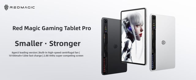 جهاز تابلت ريد ماجيك برو قيمنج 144 هرتز نسخة صينية Nubia Red Magic Gaming Tablet Pro Chinese Version
