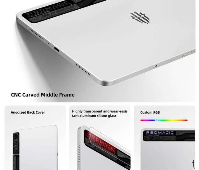 جهاز تابلت ريد ماجيك برو قيمنج 144 هرتز نسخة صينية Nubia Red Magic Gaming Tablet Pro Chinese Version