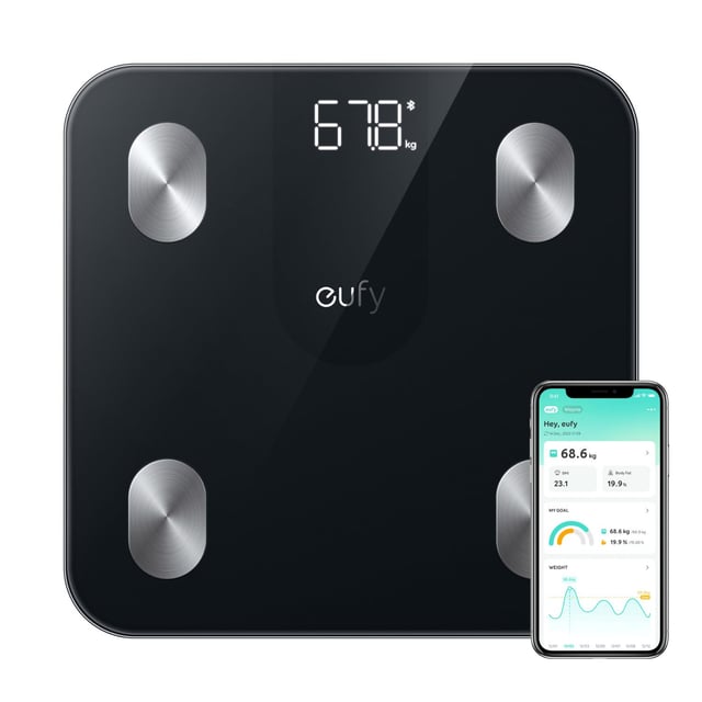ميزان الكتروني يوفي للجسم مع تطبيق ذكي Smart Scale A1 With Bluetooth