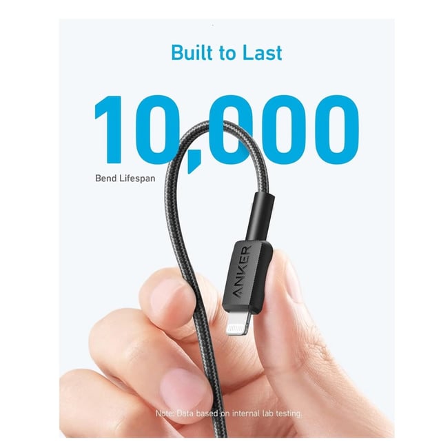 Anker 322 USB-C to Lightning Cable 1.8M Black