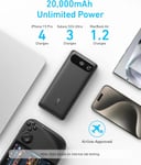 Anker Smart Display Power Bank 20000mAh, 87W, With Built-In USB-C Cable