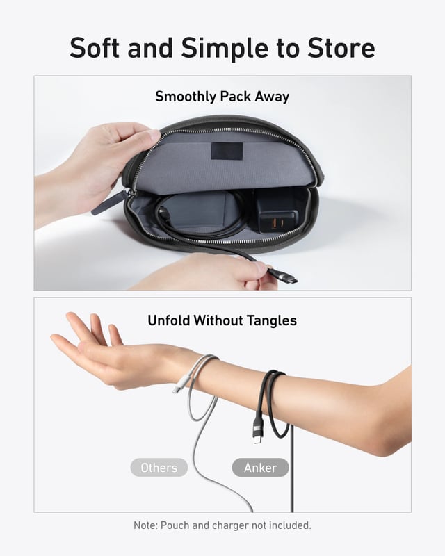 سلك شاحن تايب سي انكر 0.9 متر 240 واط Anker USB-C to USB-C Cable