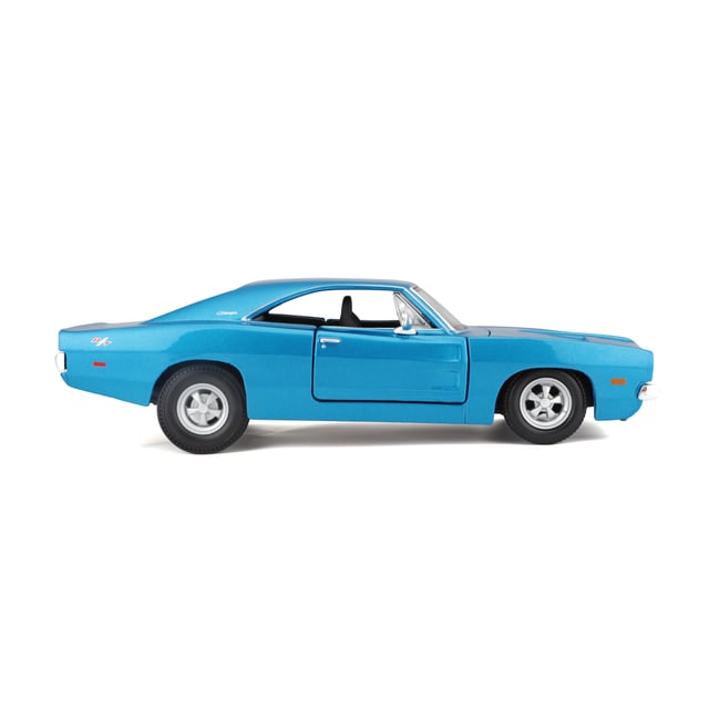1:24 Se (A) - 1969 Dodge Charger R/T Met Blue Officially Licensed Scaled Replicas of Collectible Diecast Metal Models with Exquisite Interior and Exterior Detailing for All Age.