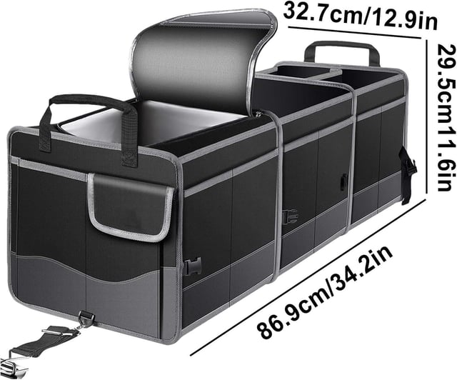 شنطة منظم صندوق السيارة للرحلات قابل للطي Multifunctional Car Boot Storage Organiser