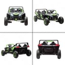 سيارة صحراوية كهربائية للاطفال 48 فولط 4 مقاعد اخضر مايتس Myts  4-Seat Electric Ride-On Car 48 V with Lights & Leather Seats Green