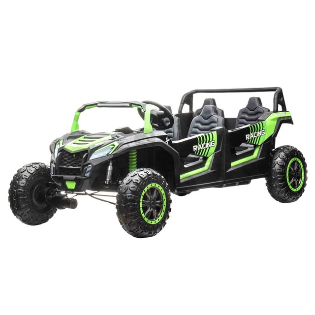 سيارة صحراوية كهربائية للاطفال 48 فولط 4 مقاعد اخضر مايتس Myts  4-Seat Electric Ride-On Car 48 V with Lights & Leather Seats Green