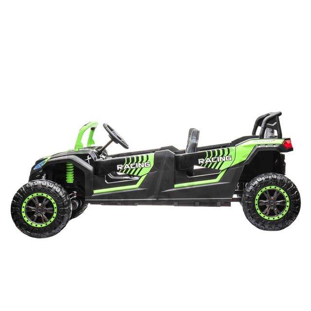 سيارة صحراوية كهربائية للاطفال 48 فولط 4 مقاعد اخضر مايتس Myts  4-Seat Electric Ride-On Car 48 V with Lights & Leather Seats Green