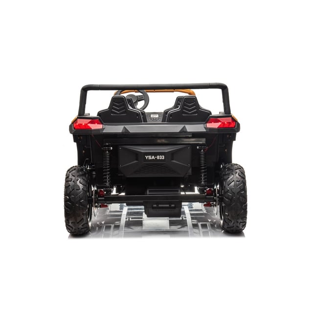 سيارة ركوب كهربائية بأربعة مقاعد 48 فولت مع أضواء ومقاعد جلدية باللون الوردي من شركة مايتس Myts  4-Seat Electric Ride-On Car 48 V with Lights & Leather Seats Pink