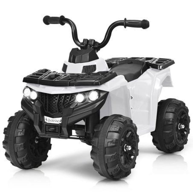سيارة ميني ATV بقوة 6فولت  للأطفال باللون الأبيض من شركة مايتس  Myts 6 Volts Mini ATV Kids rideon White