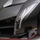 سيارة لامبورجيني فينينو 12 فولت ذات مقعدين باللون الأسود من شركة مايتس Myts - 12V Lamborghini Veneno 2 Seater Ride On Car - Black