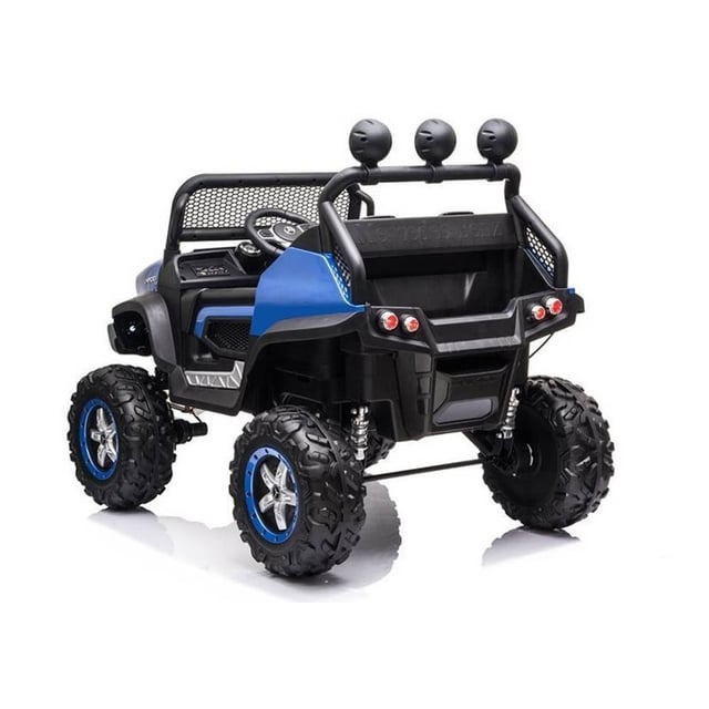 سيارة ركوب مرسيدس بنز أونيموج UTV 12 فولت باللون الأزرق من شركة مايتس Myts 12Volts UTV Mercedes-Benz Unimog Lights Ride-On Car - Blue