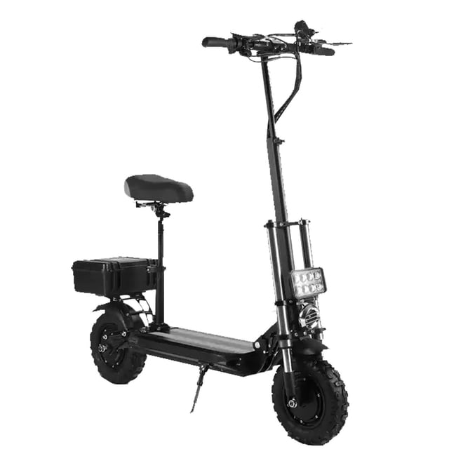Megastar Megawheels Folding Adult Electric Scooter 48V Dual Motors - Black