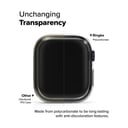 Ringke Slim Case Compatible with Apple Watch 10 42mm, Bezel Hard Polycarbonate Thin Cover- Clear + Light Gray