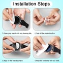 O Ozone Tempered Glass Screen Protector for Samsung Galaxy Watch 6 44mm , 3D Full Coverage Curved Edge Screen Protective Cover - Clear