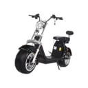 دراجة كهربائية للكبار بكرسي ميجا ستار أسود سبايدر 55 كم/س 3000 واط Megastar Megawheels Trendy Coco Harley Scooter