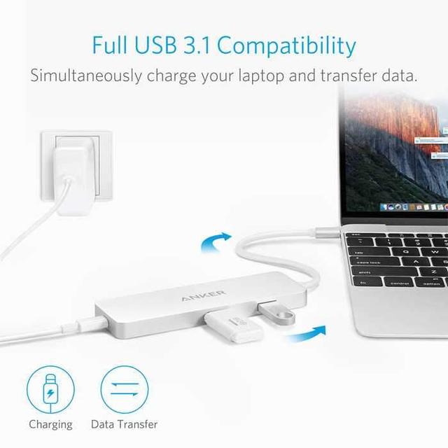 anker premium usb c hub with ethernet and power delivery un silver offline - SW1hZ2U6NjI3NQ==