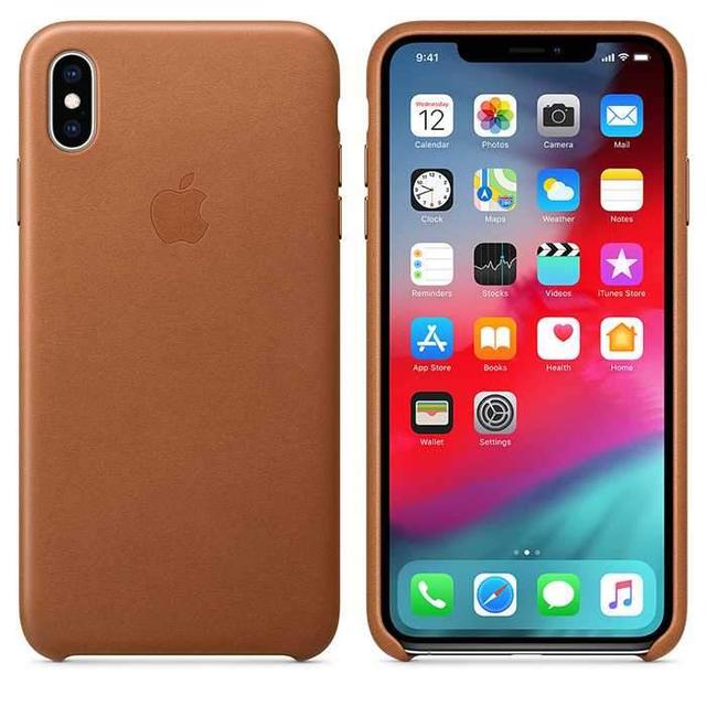 apple iphone xs max leather case saddle brown - SW1hZ2U6MTM5MDg=