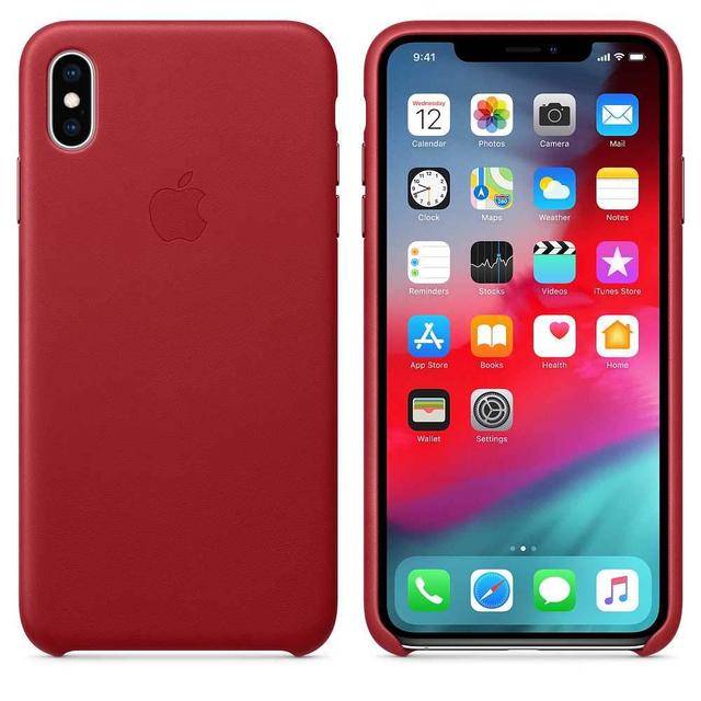 apple iphone xs max leather case productred - SW1hZ2U6MTM4NjY=