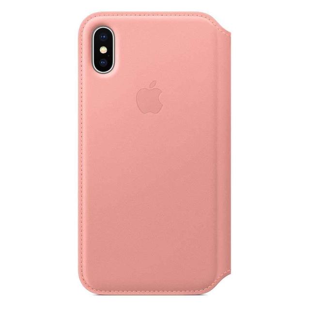 apple iphone x leather folio soft pink - SW1hZ2U6MTM3OTI=