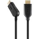 belkin dual swivel hdmi cable high speed with ethernet golden connectors 2m - SW1hZ2U6MjUyODA=