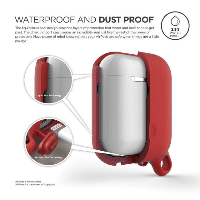 elago airpods waterproof hang case red - SW1hZ2U6MTEzOTY=