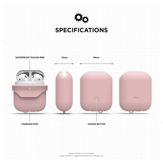 elago waterproof case for apple airpods lovely pink - SW1hZ2U6MTEzMDg=