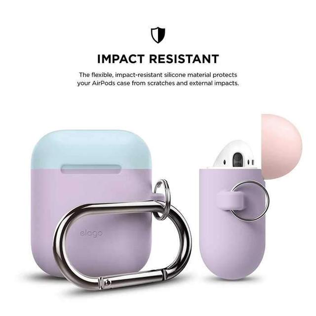 elago duo hang case for airpods body lavender top pinkpastel blue - SW1hZ2U6MTA4NDY=