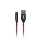 Ferrari Nylon Micro USB Cable 1.5m - Dark Gray - SW1hZ2U6NzkzMw==