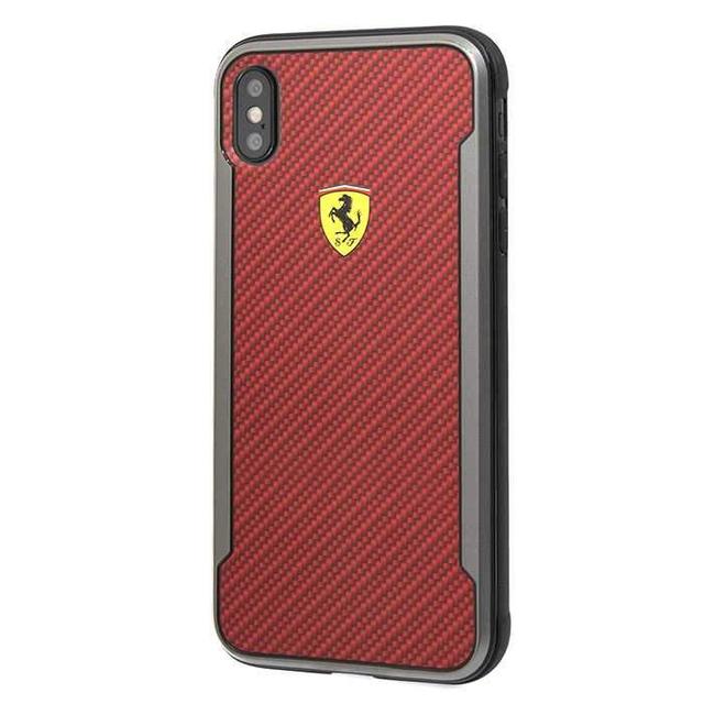 ferrari on track hard case with carbon effect for iphone xs max red - SW1hZ2U6MTI0MDA=