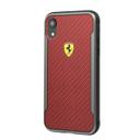 ferrari on track hard case with carbon effect for iphone xr red - SW1hZ2U6MTIzNzY=