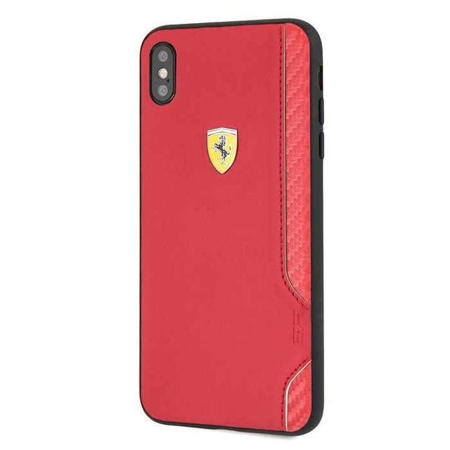 ferrari on track pu rubber hard case for iphone xs max red - SW1hZ2U6MTIzNTI=