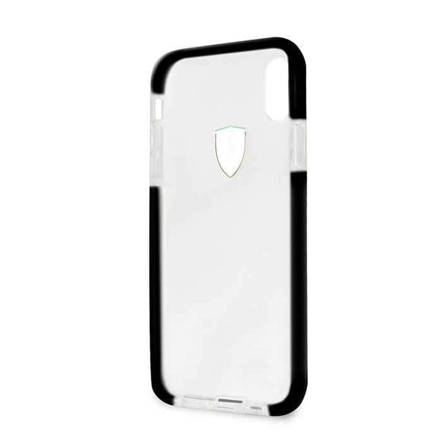 ferrari shockproof transparent hard case for iphone x black - SW1hZ2U6MTIwMDA=