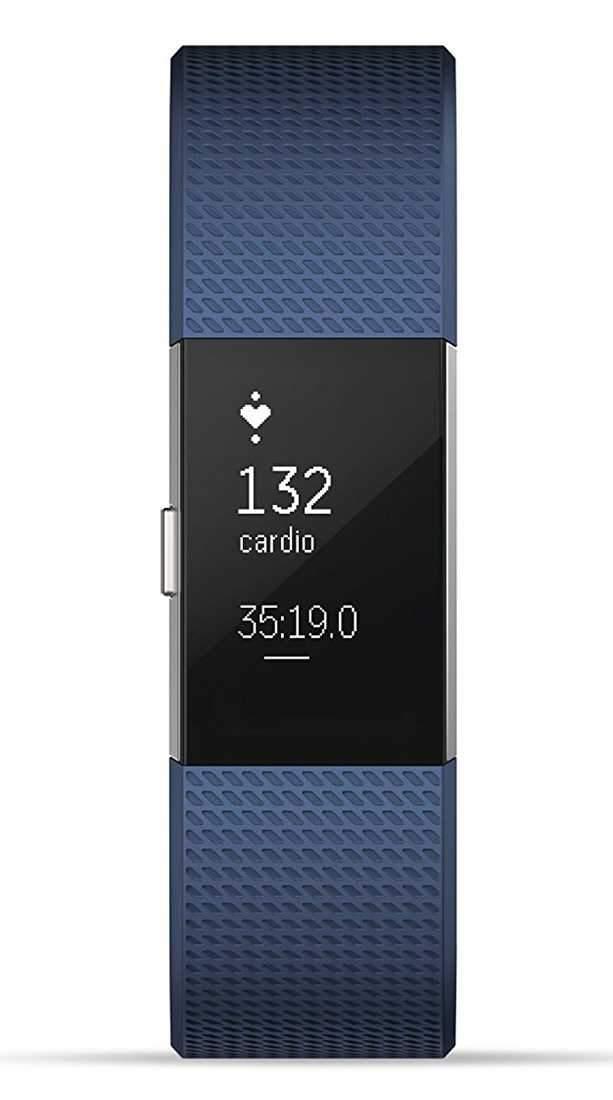 سوار المعصم الرياضي Charge 2 مع متتبع ضربات القلب من Fitbit - أزرق (مقاس S) - SW1hZ2U6MTc3MTI=