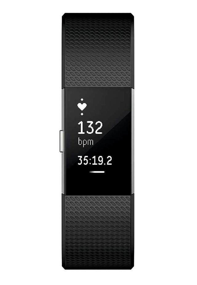 سوار المعصم الرياضي Charge 2 مع متتبع ضربات القلب من Fitbit - أسود (مقاس S) - SW1hZ2U6MTc2OTg=