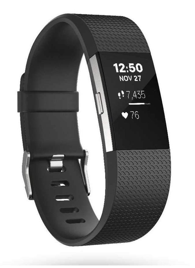 fitbit charge 2 fitness wristband with heart rate tracker black l - SW1hZ2U6MTc2ODI=