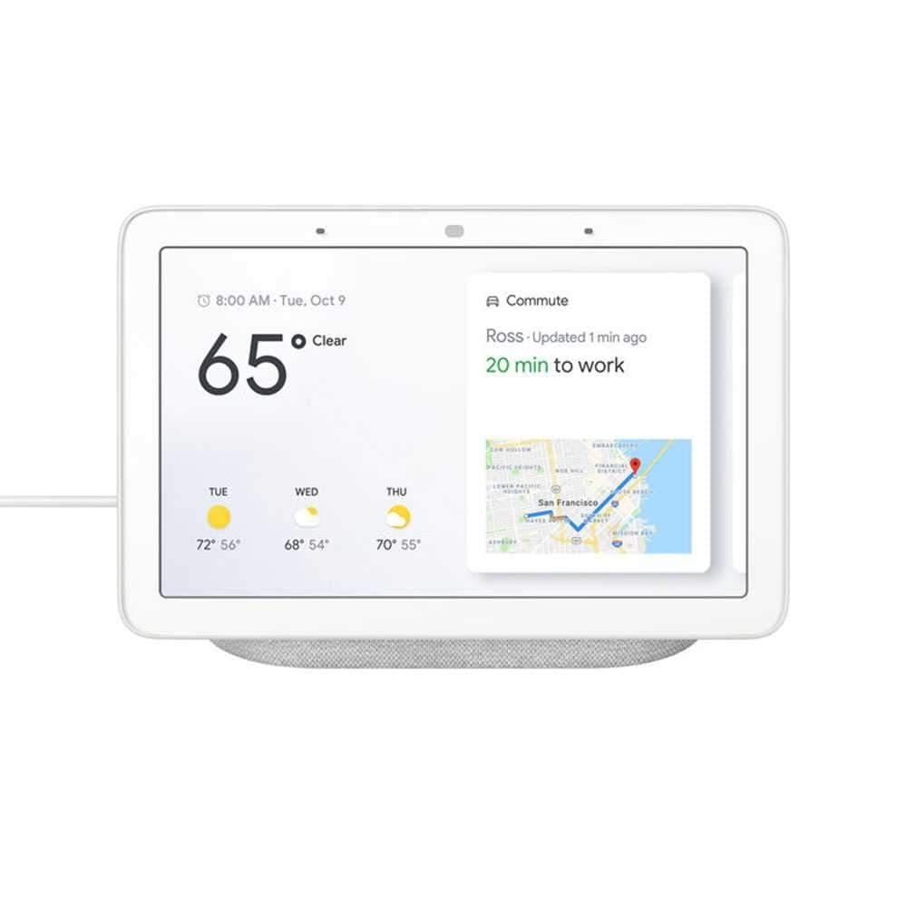 جهاز  Google Home Hubمع مساعد جوجل - أبيض