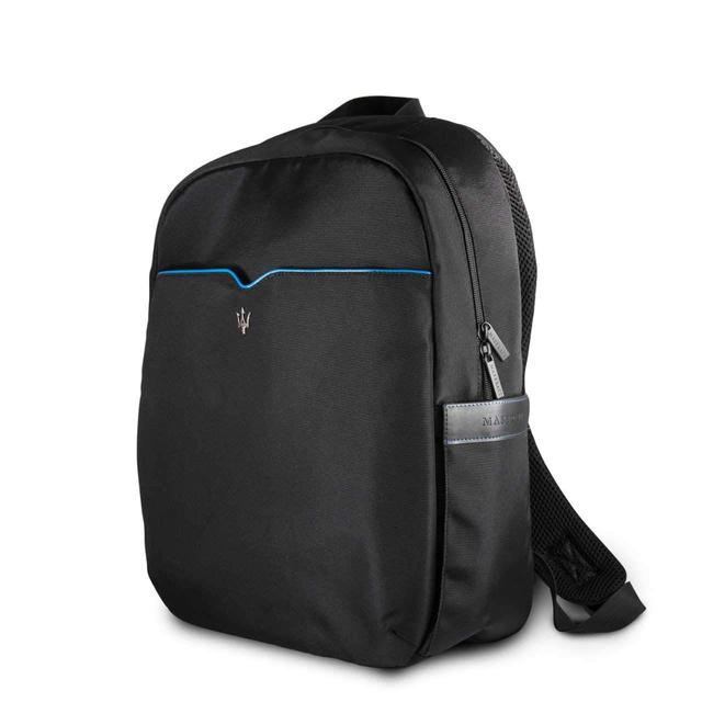 maserati gransport pure slim backpack 15andquot black blue line - SW1hZ2U6MjA3NTA=
