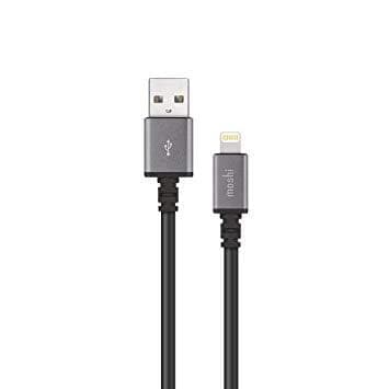 moshi usb cable with lightning connector 3m black