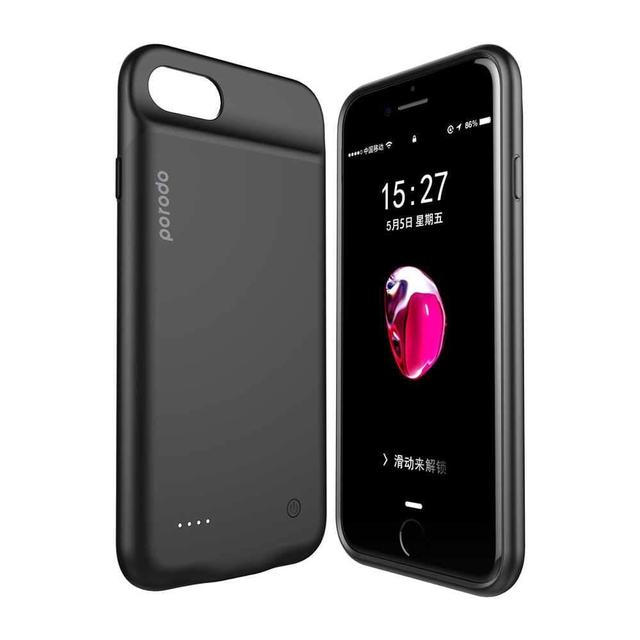 porodo power case 3650mah for iphone 87 plus black - SW1hZ2U6MTg1MDI=