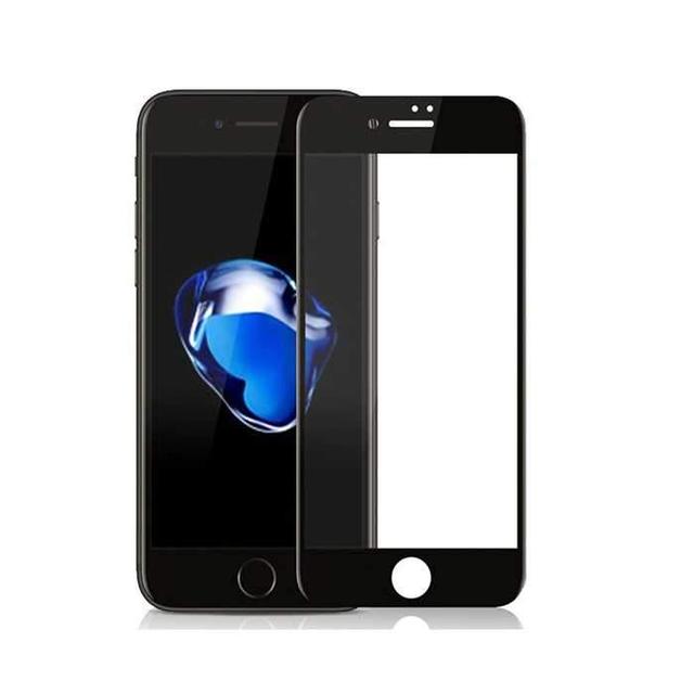 porodo 3d full covered glass screen protector 0 33mm for iphone 8 7 black - SW1hZ2U6MTU3MjA=