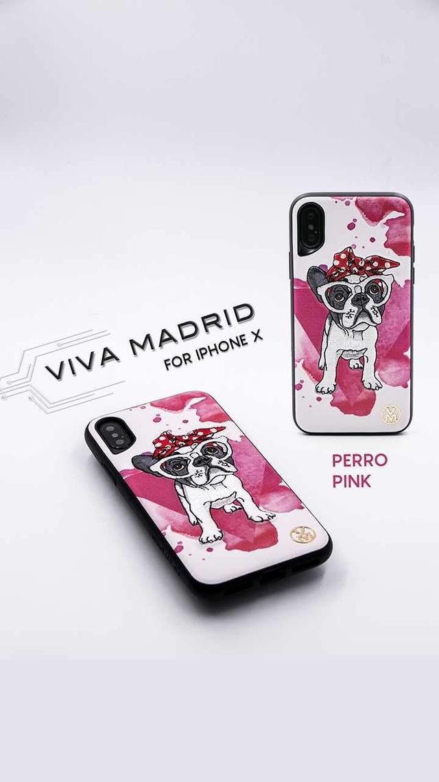 كفر ظهر Perro  لآيفون X من Viva Madrid - وردي - SW1hZ2U6MTQ4MTY=