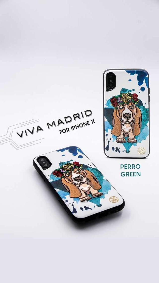 كفر ظهر Perro لآيفون X من Viva Madrid - أخضر - SW1hZ2U6MTQ3OTY=