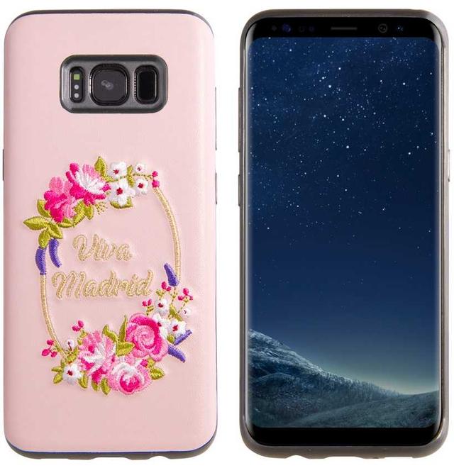 viva madrid fleur back case for galaxy s8 pink - SW1hZ2U6MTQzNTY=