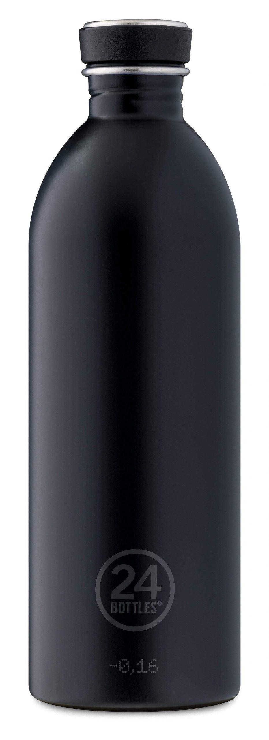 زجاجة مياه 1 لتر 24Bottles URBAN Bottle - أسود