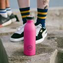24bottles urban bottle 500ml lightest insulated stainless steel water bottle eco friendly reusable bpa free hot cold modern portable leak proof for travel office home gym passion pink - SW1hZ2U6Njg3Njg=