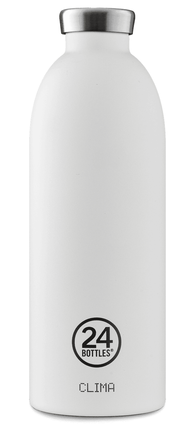 24bottles clima bottle 850ml double walled insulated stainless steel water bottle eco friendly reusable bpa free hot cold modern portable leak proof for travel office home gym ice white - SW1hZ2U6Njg3Nzg=
